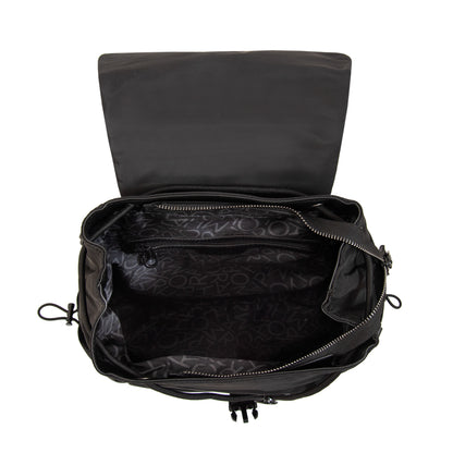 Mochila amaranta mediana negro