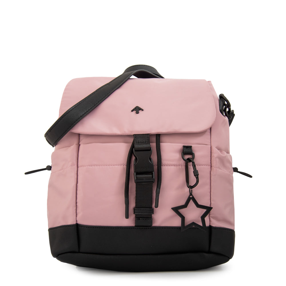 Mochila amaranta mediana rosa viejo