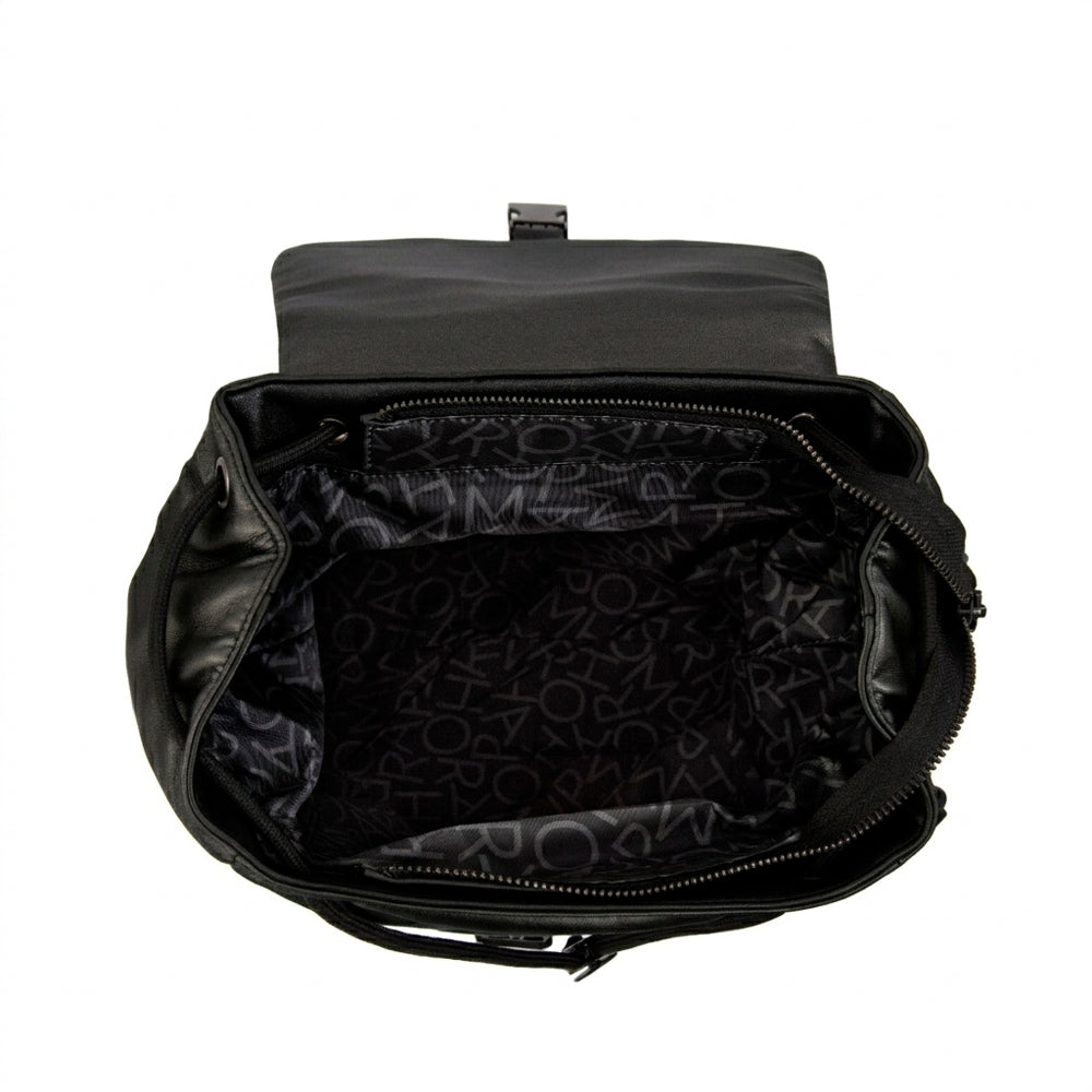 Mochila amaranta mediana negro