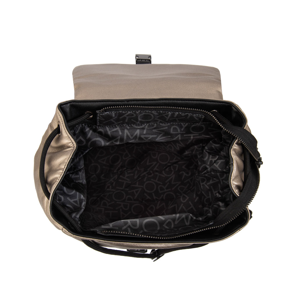 Mochila amaranta mediana plateado oscuro