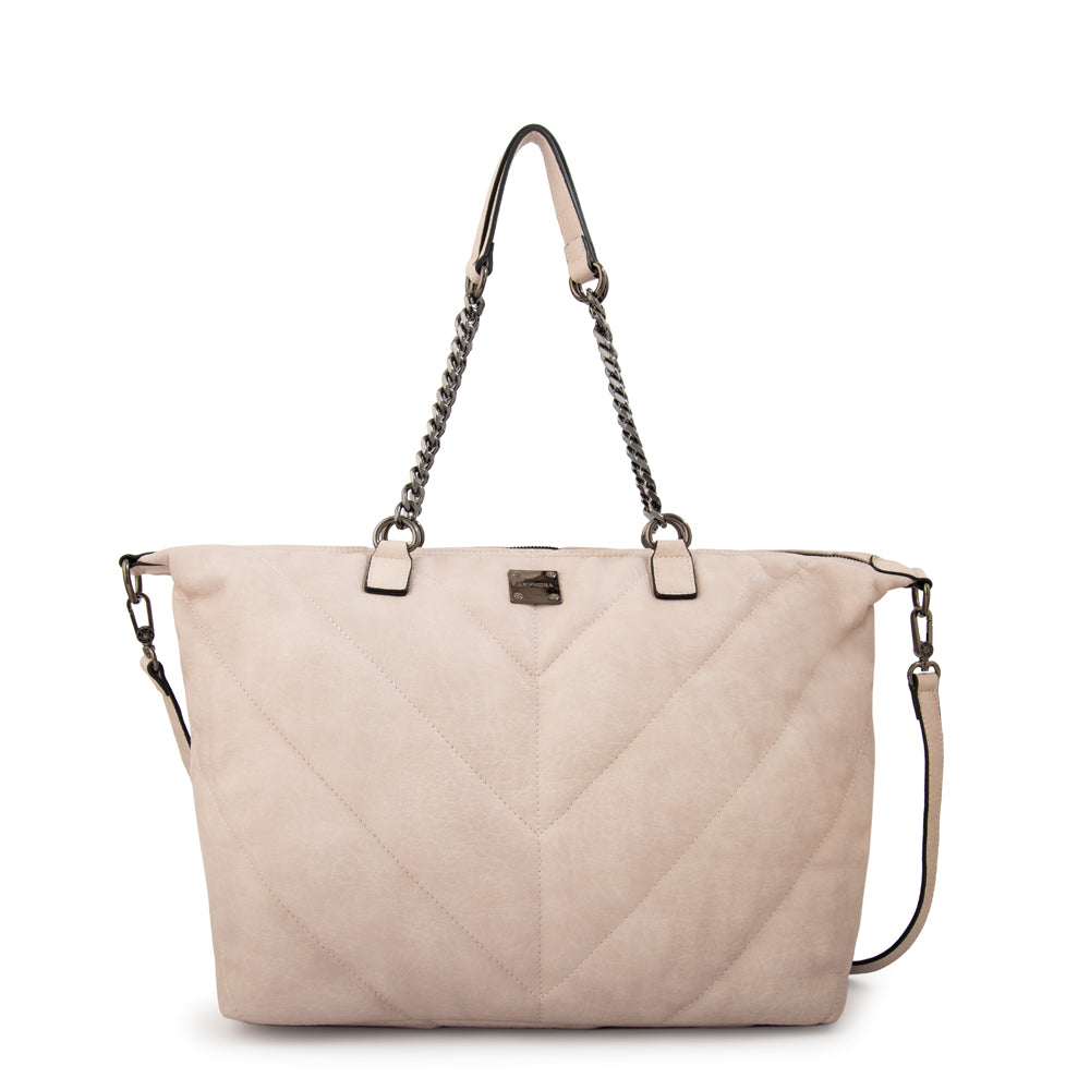 Cartera tote onix grande blanco crudo