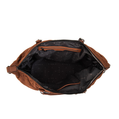 Cartera tote grande onix café oscuro