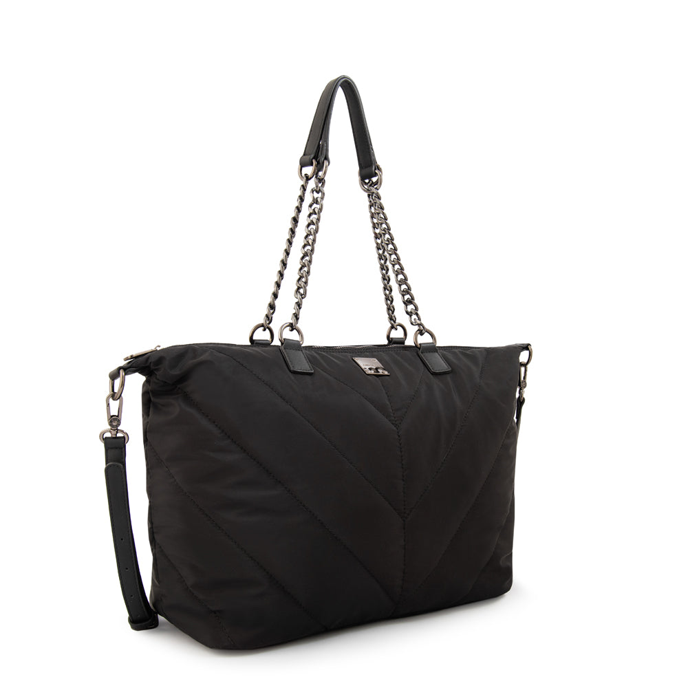 Cartera tote onix grande negro