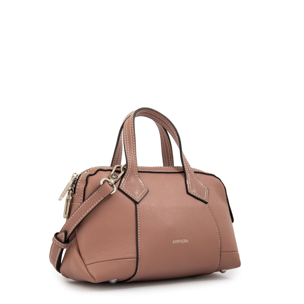 Cartera bandolera gabriela pequeña rosa viejo