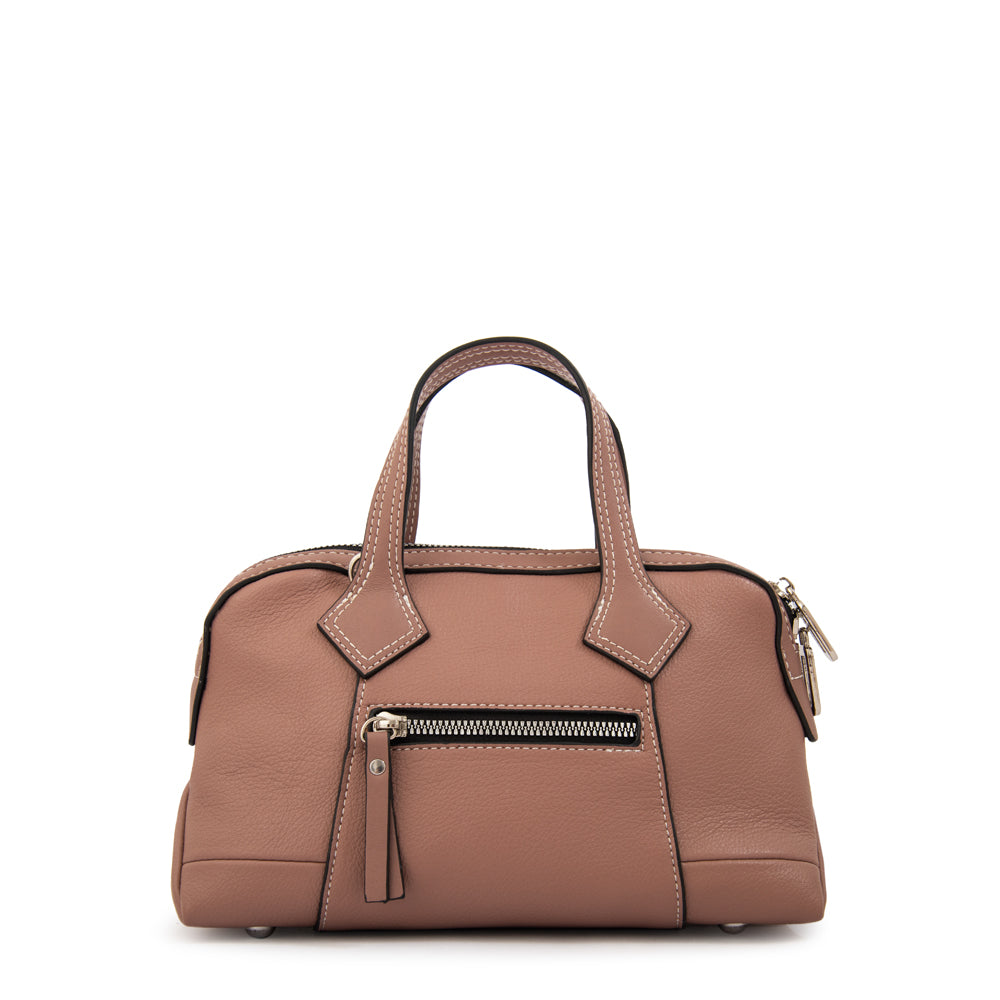 Cartera bandolera gabriela pequeña rosa viejo