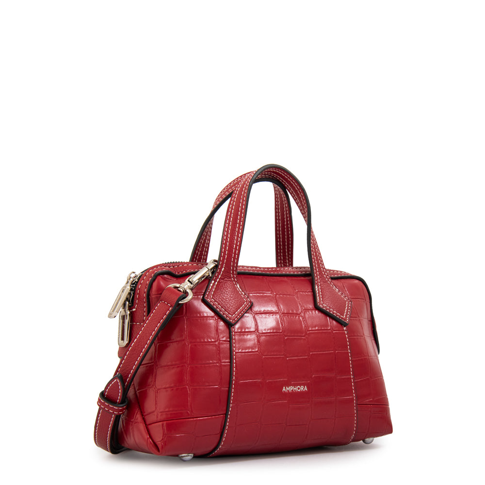 Cartera bandolera gabriela pequeña rojo