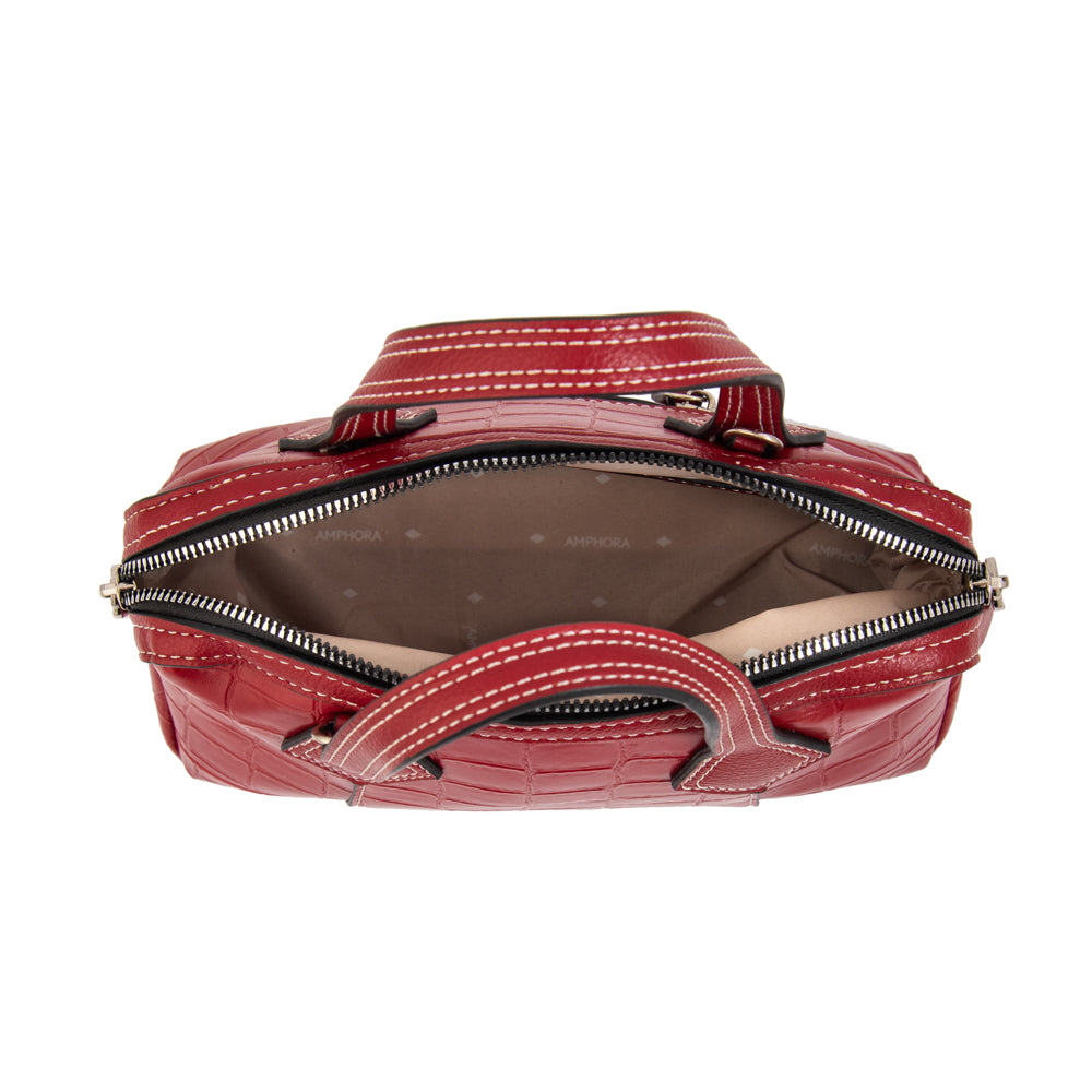 Cartera bandolera gabriela pequeña rojo