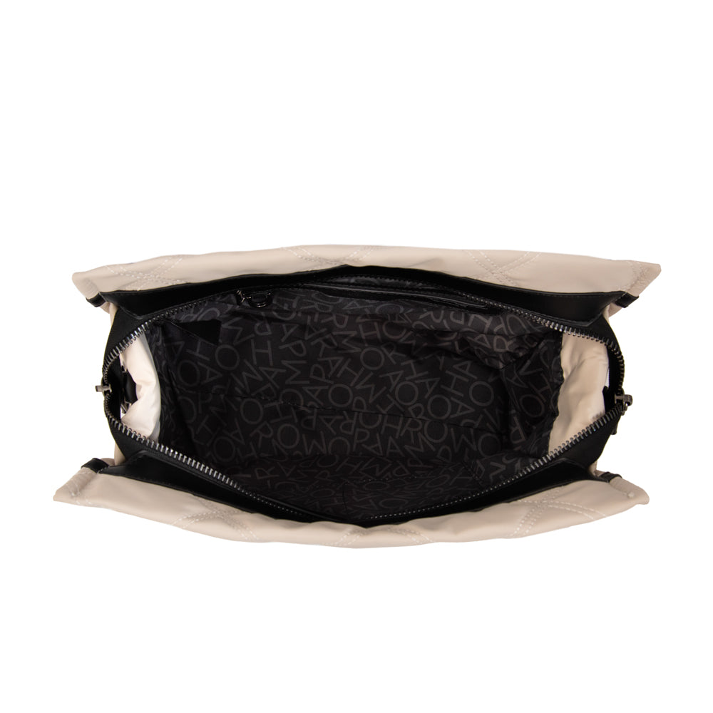 Cartera tote lexi grande blanco crudo