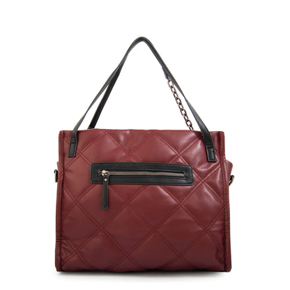 Cartera tote lexi grande burdeo