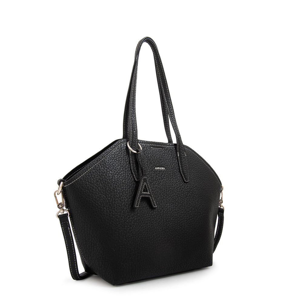 Cartera tote bote monique mediana negro