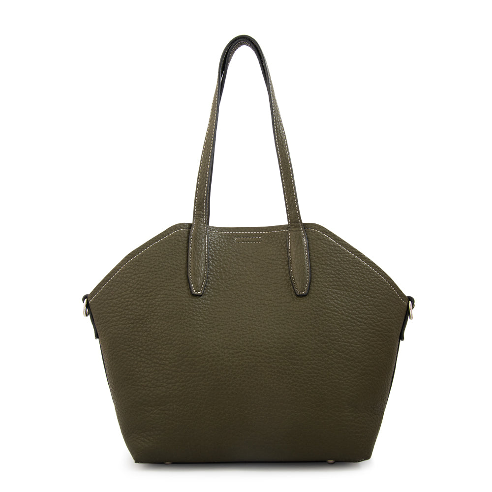 Cartera tote bote monique mediana verde oliva