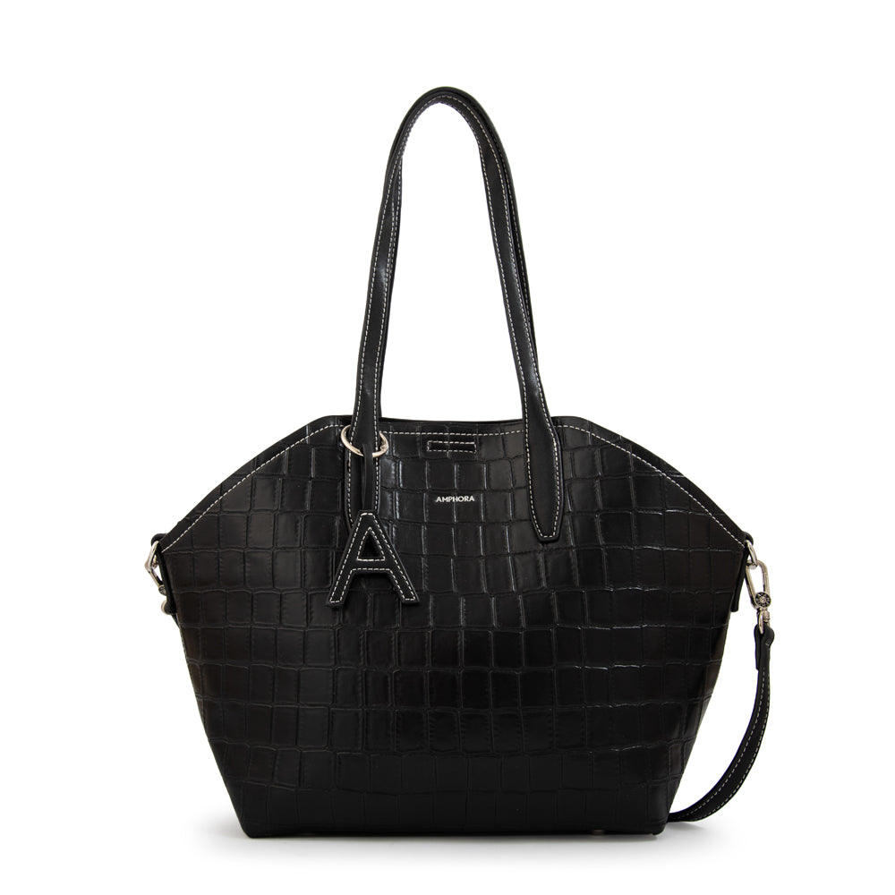 Cartera tote bote monique mediana negro