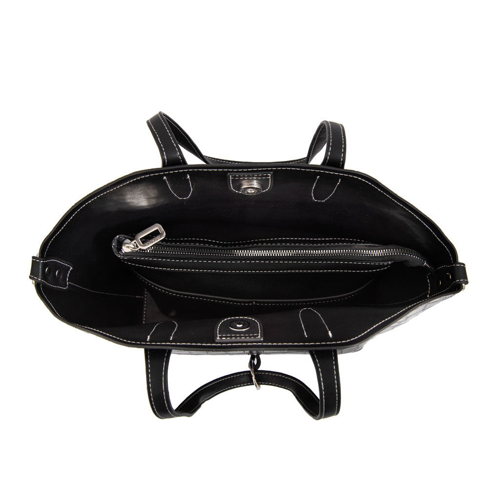 Cartera tote bote monique mediana negro