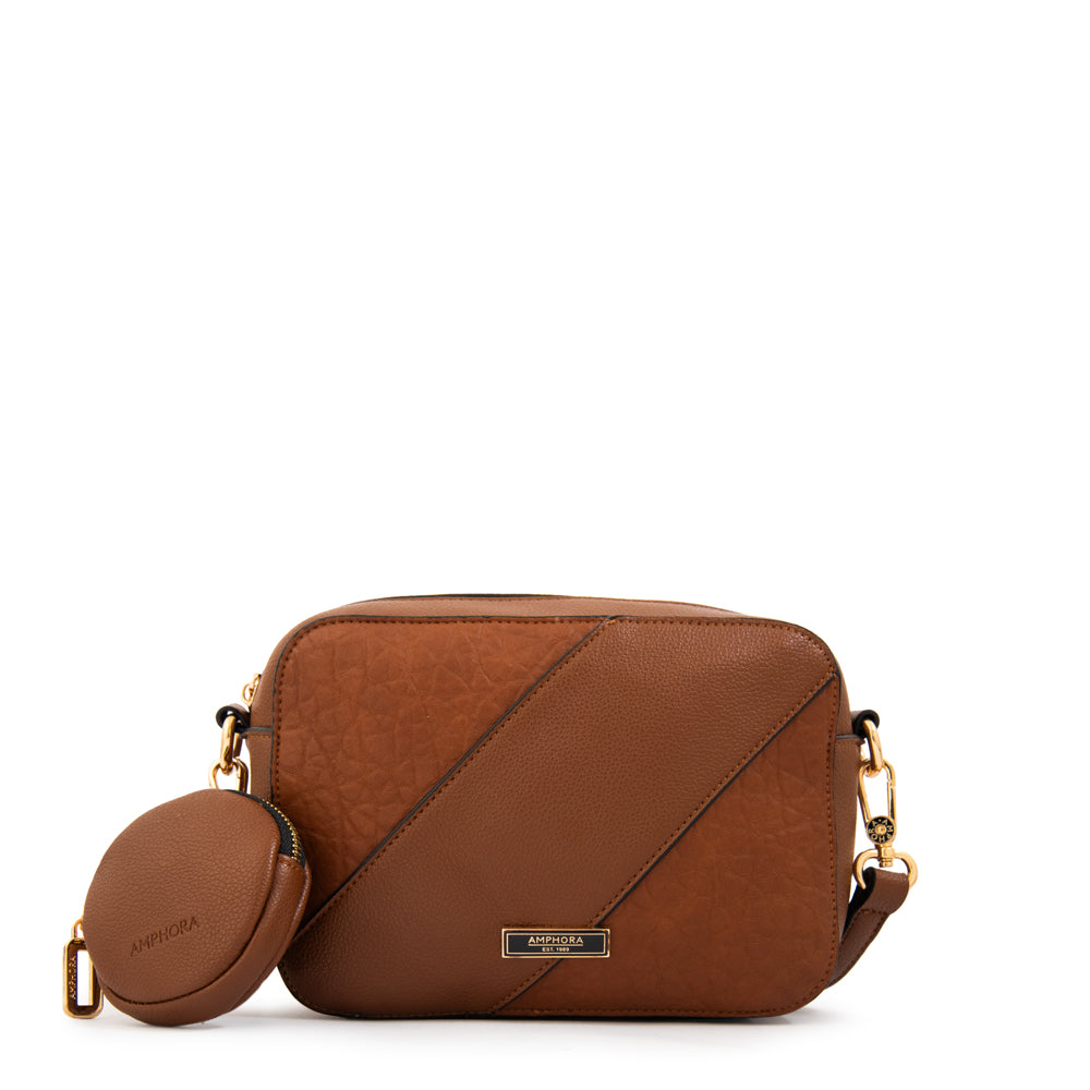 Cartera bandolera cloe pequeña café