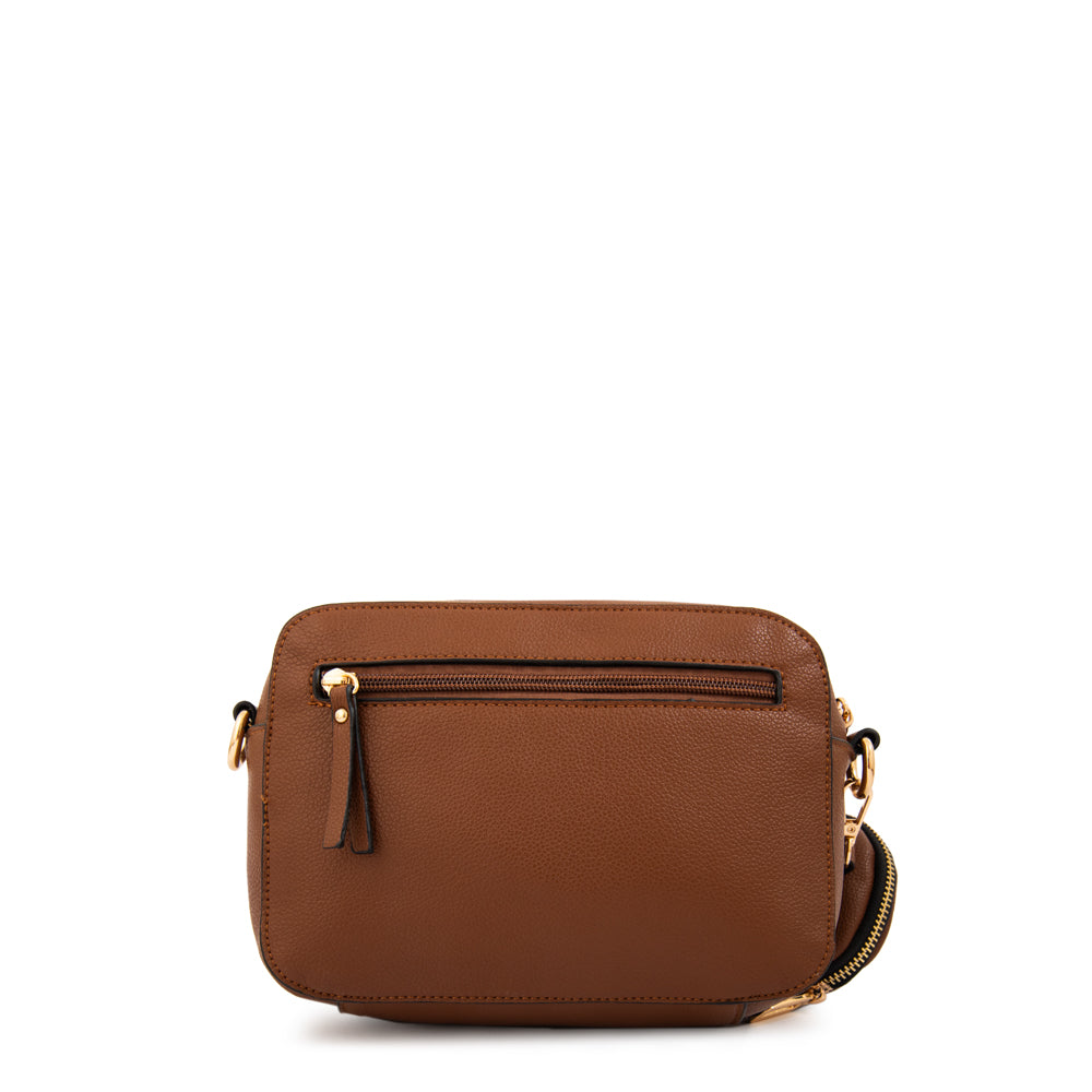 Cartera bandolera cloe pequeña café
