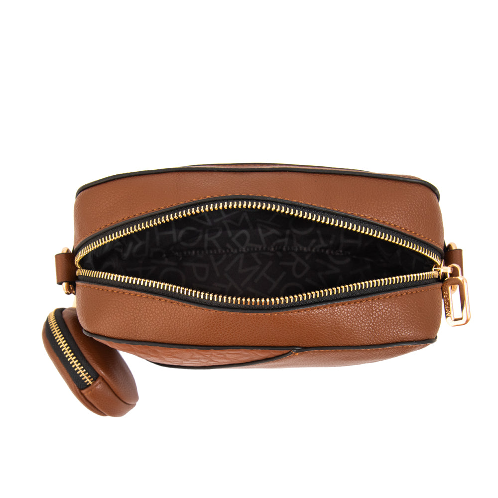 Cartera bandolera cloe pequeña café
