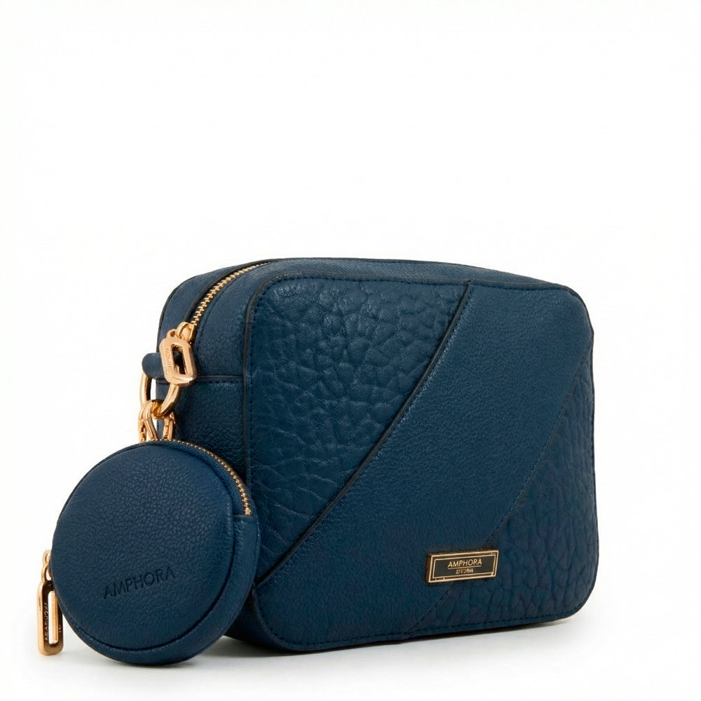 Cartera bandolera cloe pequeña azul oscuro