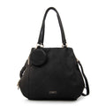 Cartera tote tres divisiones cloe mediana negro