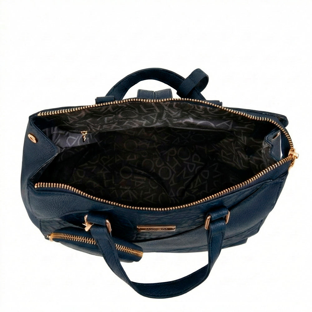 Mochila cloe mediana azul oscuro
