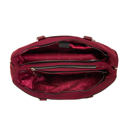 Cartera Porta Notebook benin grande rojo oscuro