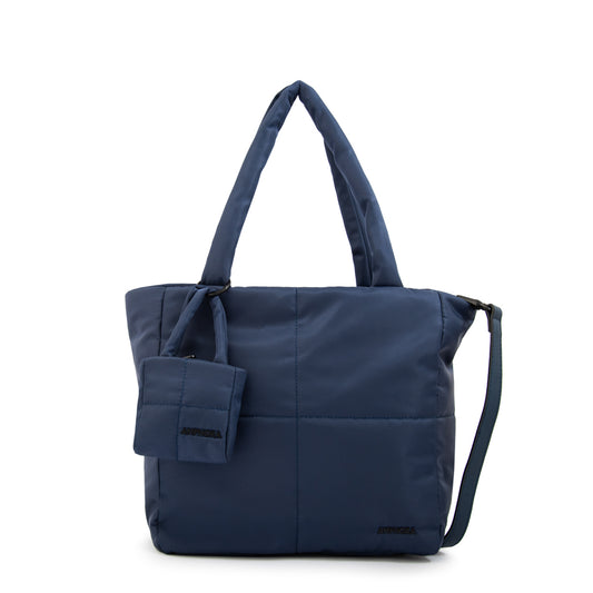 Cartera tote guyana azul oscuro
