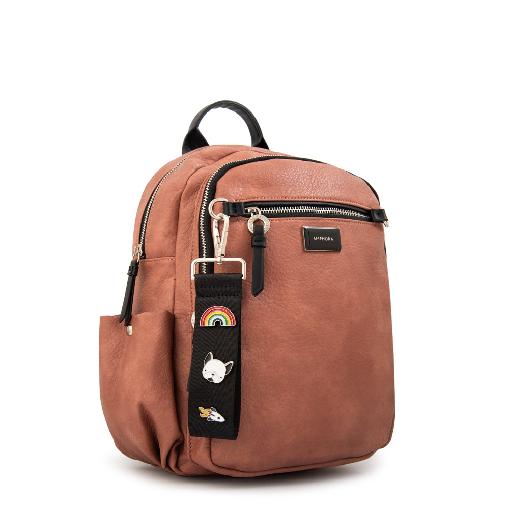 Mochila charlene mediana rosa viejo