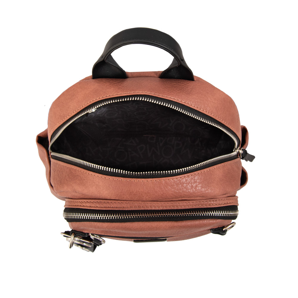 Mochila charlene mediana rosa viejo
