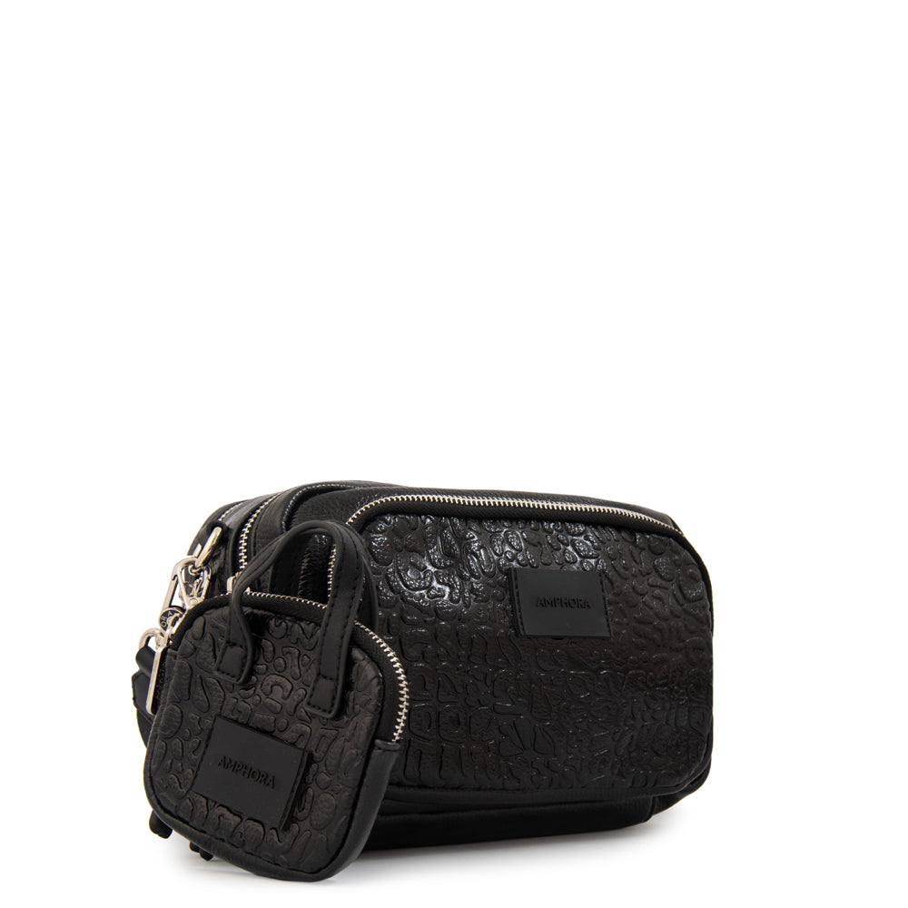 Cartera bandolera exotic mediana negro