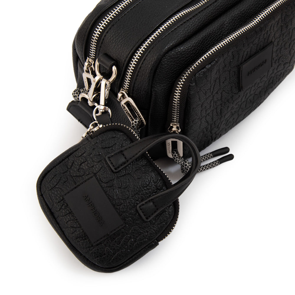 Cartera bandolera exotic mediana negro especial