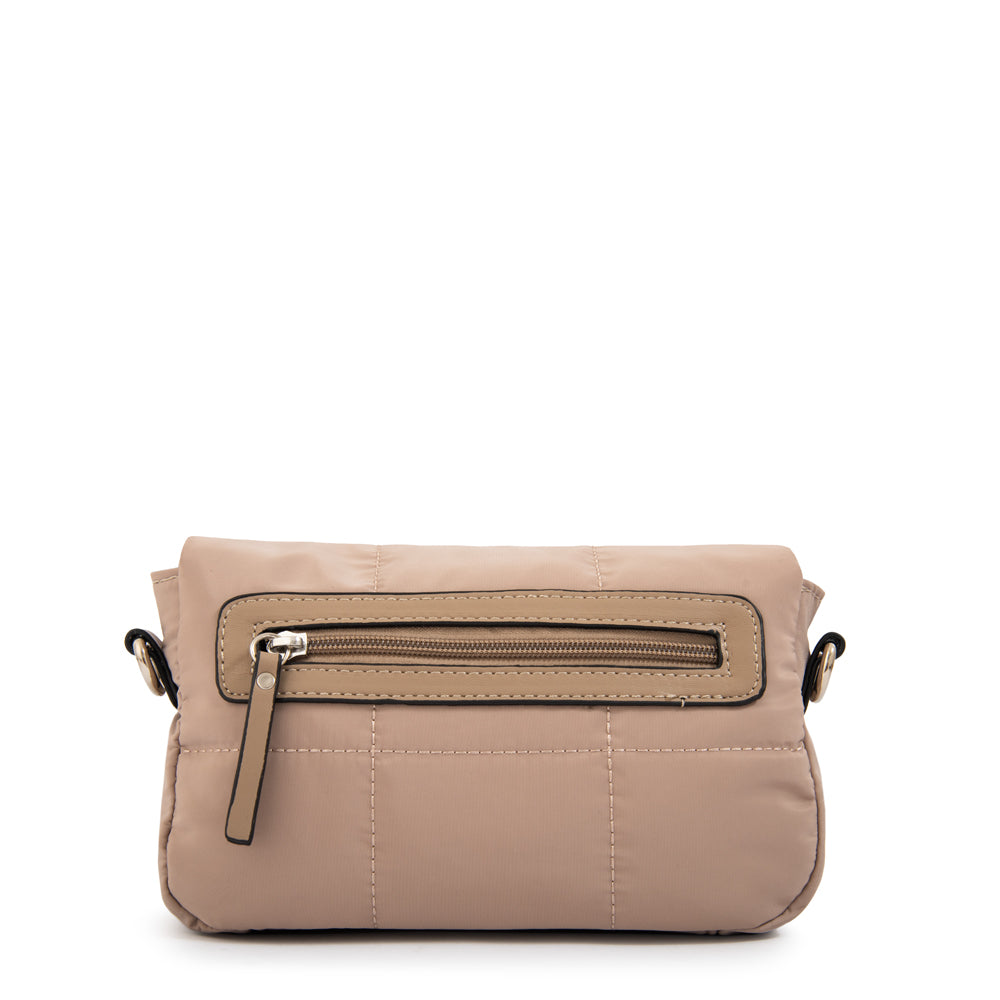 Cartera bandolera vania beige oscuro