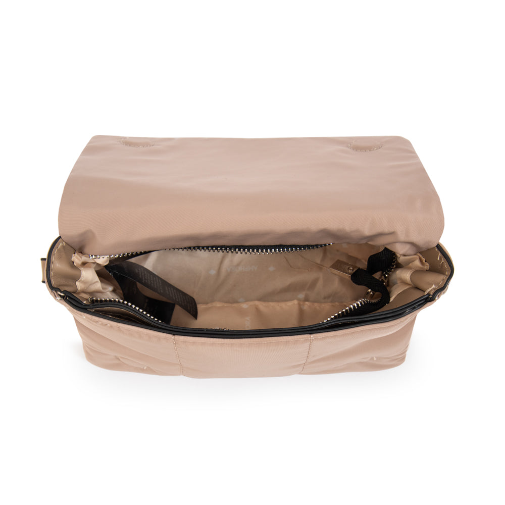 Cartera bandolera vania beige oscuro