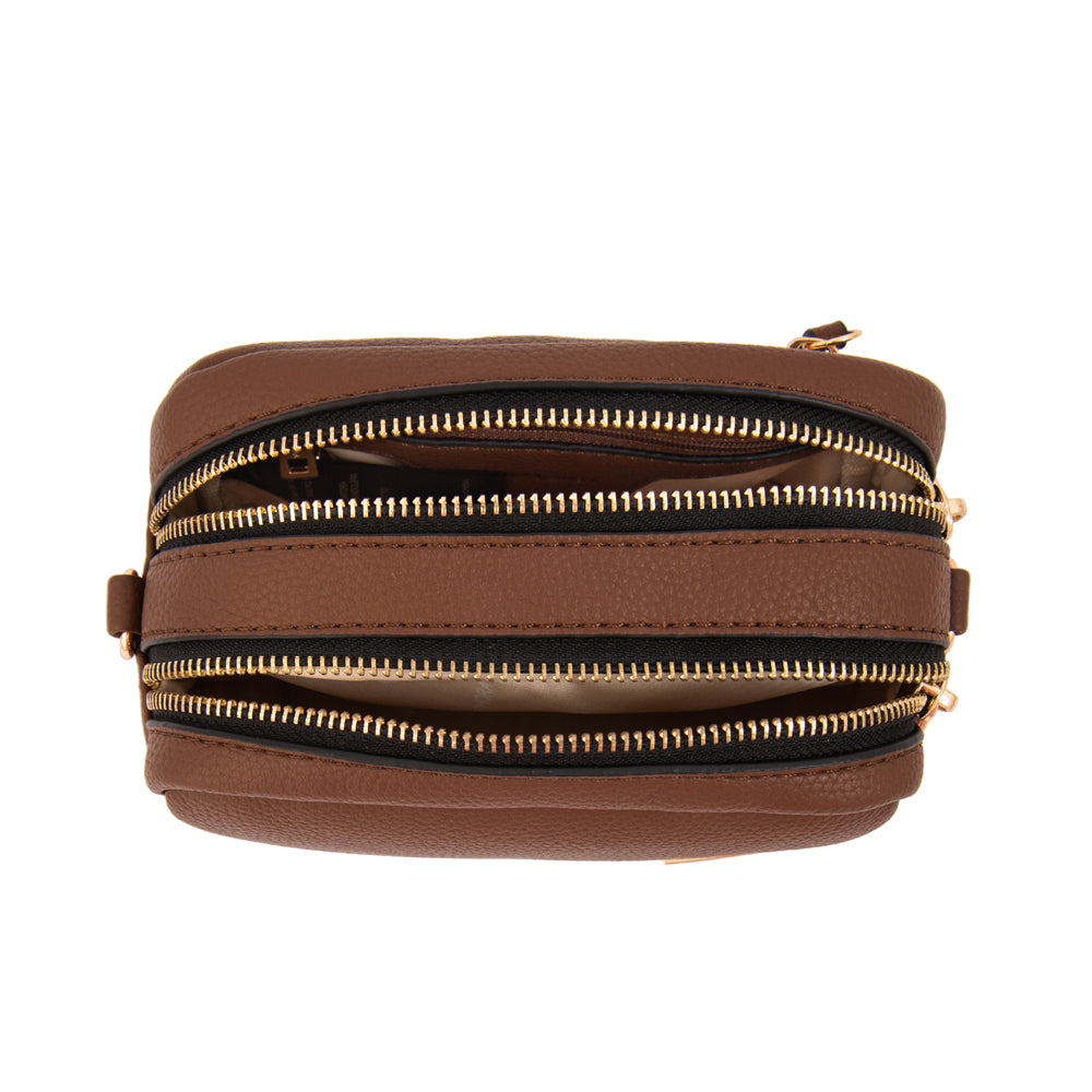 Cartera bandolera delia café