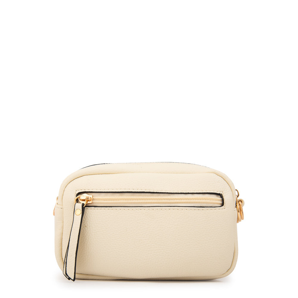 Cartera bandolera delia blanco crudo