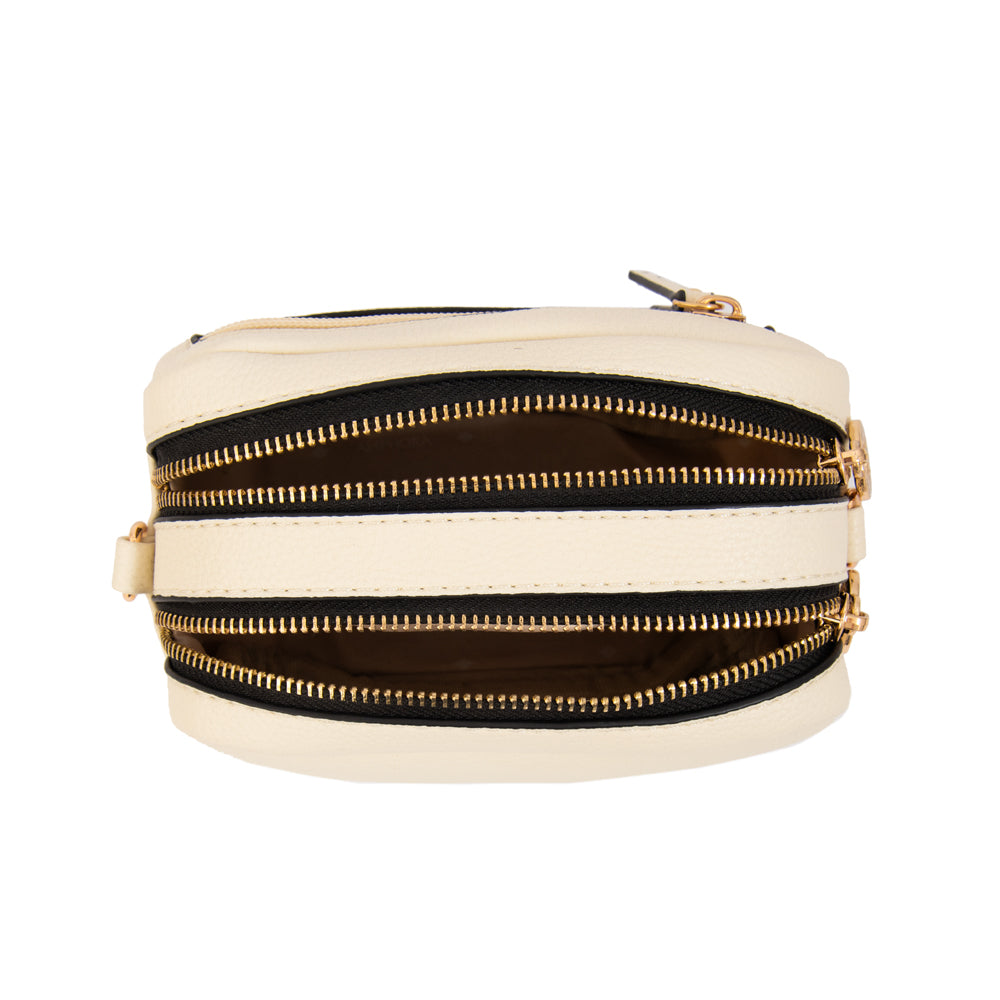Cartera bandolera delia blanco crudo
