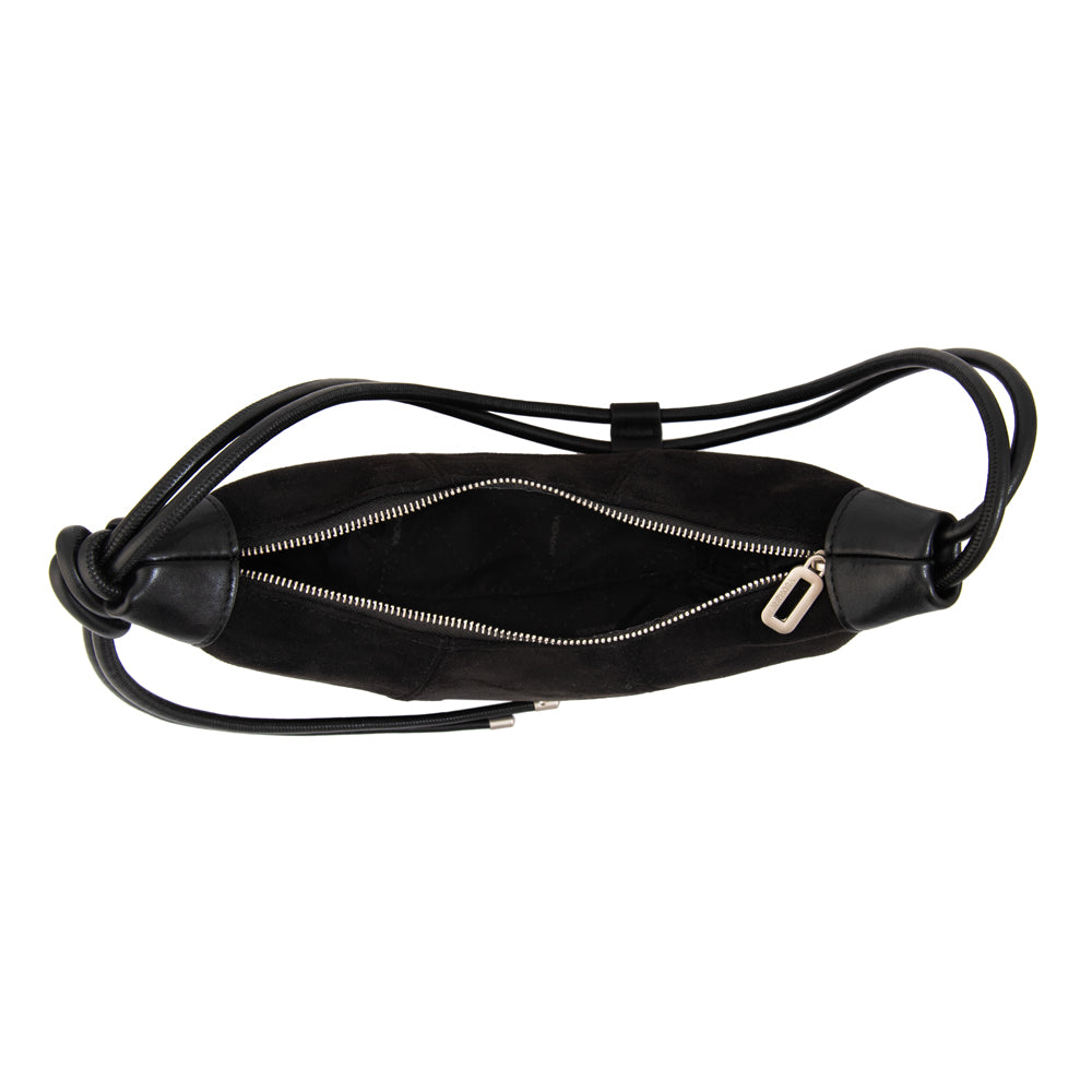 Cartera corte oval cintia mediana negro