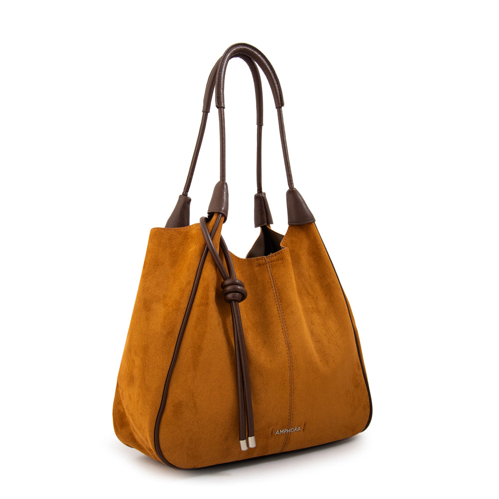 Cartera tote cintia mediana camel