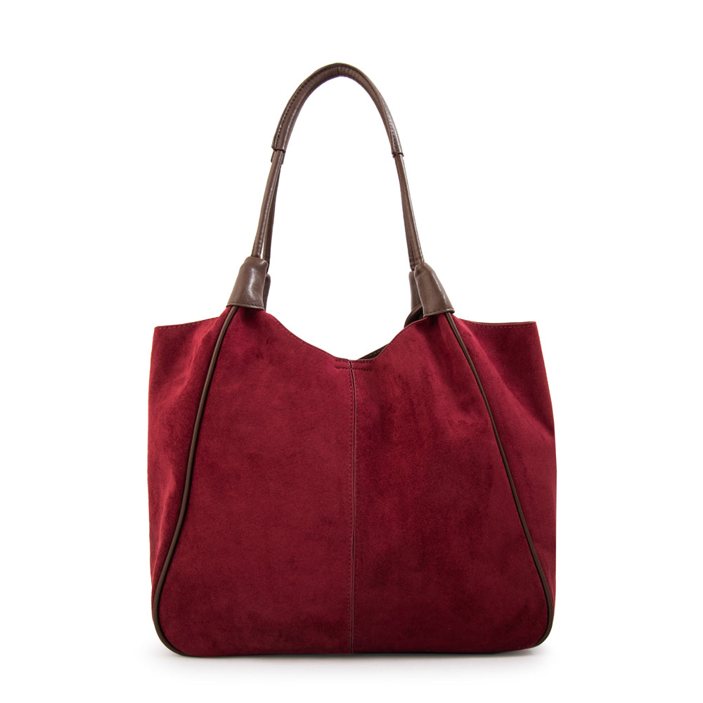Cartera tote cintia mediana rojo oscuro