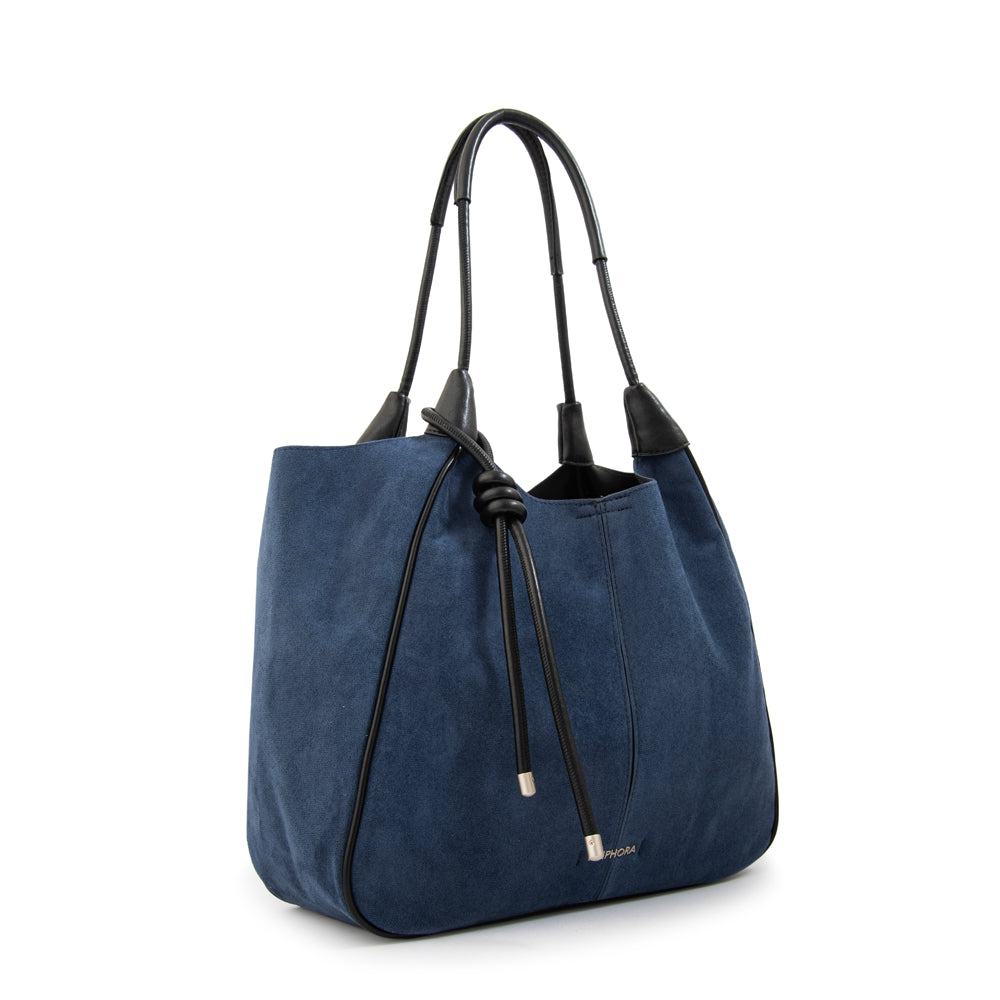 Cartera tote cintia mediana azul oscuro