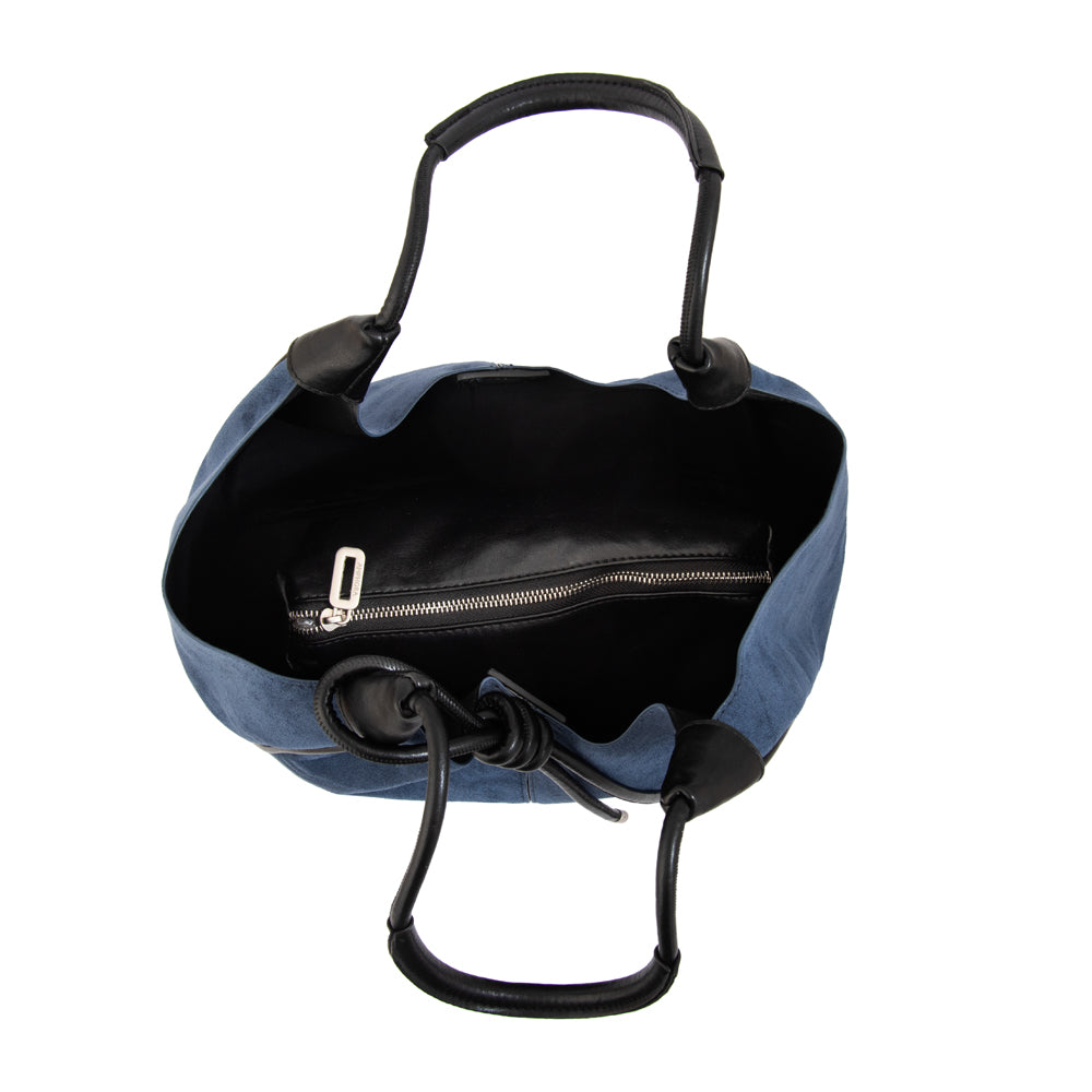 Cartera tote cintia mediana azul oscuro
