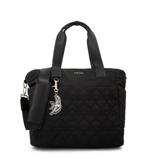 Cartera tote porta notebook fabula negro
