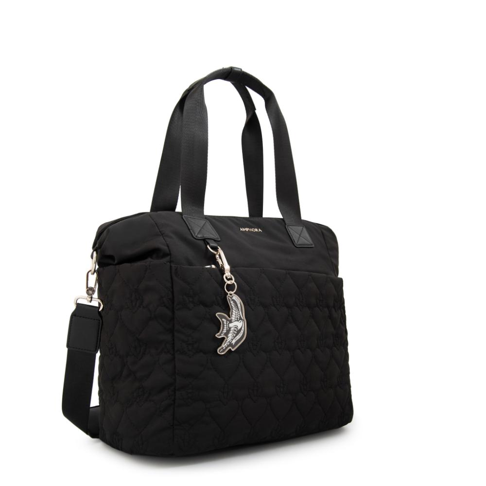 Cartera tote porta notebook fabula negro
