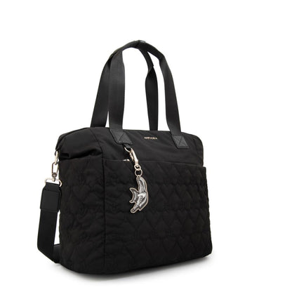 Cartera tote porta notebook fabula negro