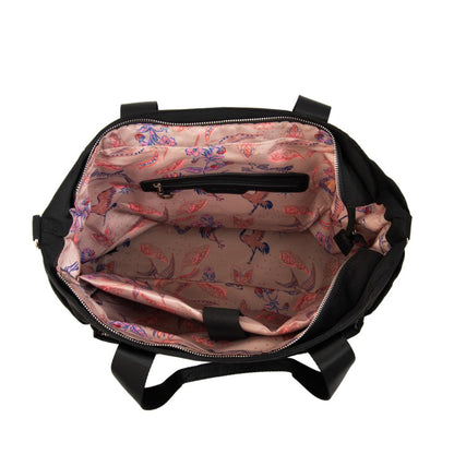 Cartera tote porta notebook fabula negro