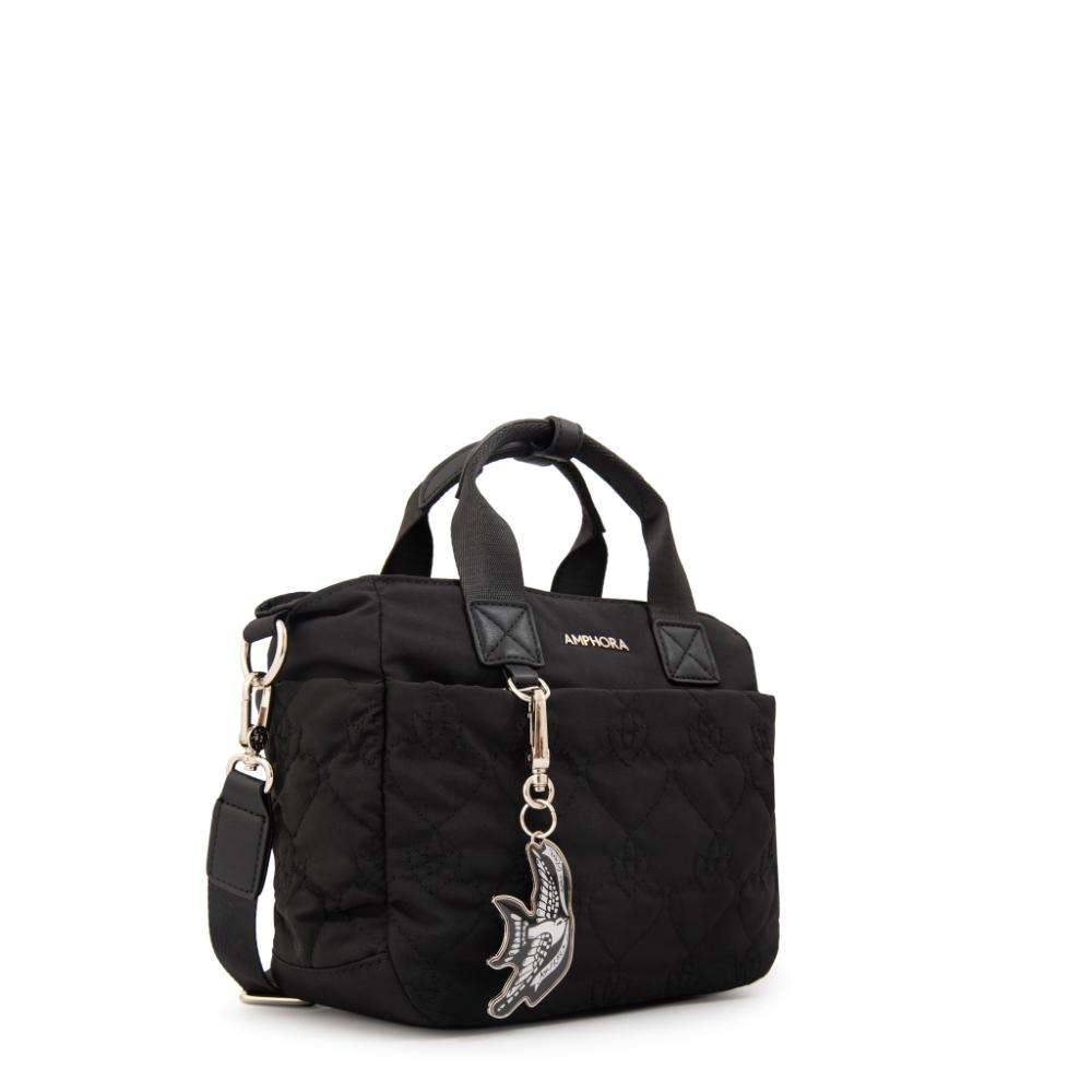 Cartera bandolera con asas fabula negro