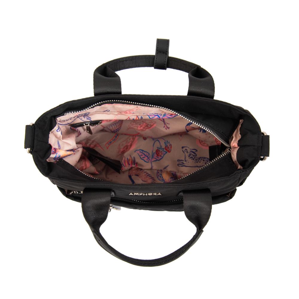 Cartera bandolera con asas fabula negro