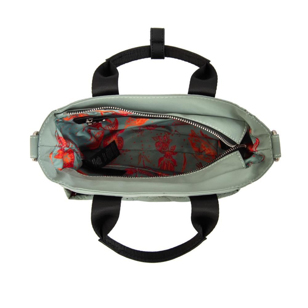 Cartera bandolera con asas fabula verde claro