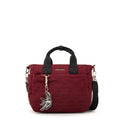 Cartera bandolera con asas fabula rojo oscuro