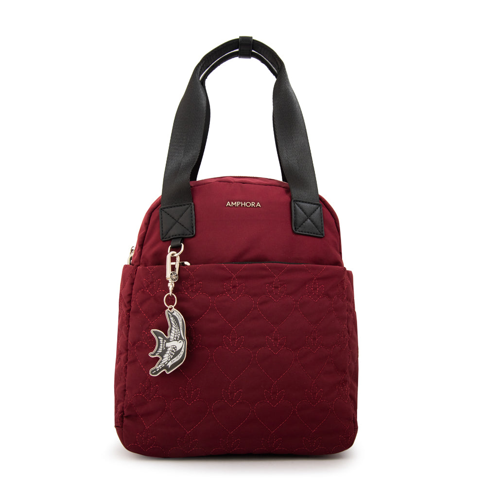Mochila fabula rojo oscuro