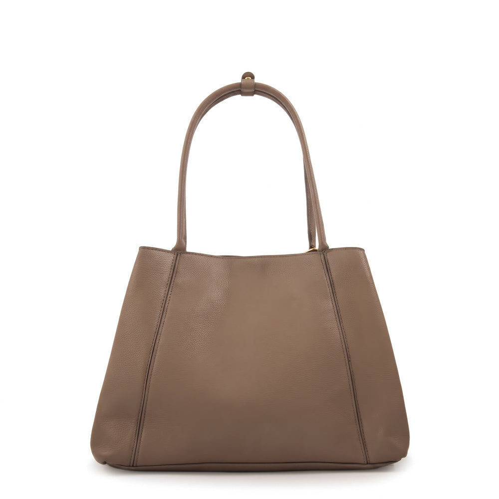 Cartera tote nix grande taupe