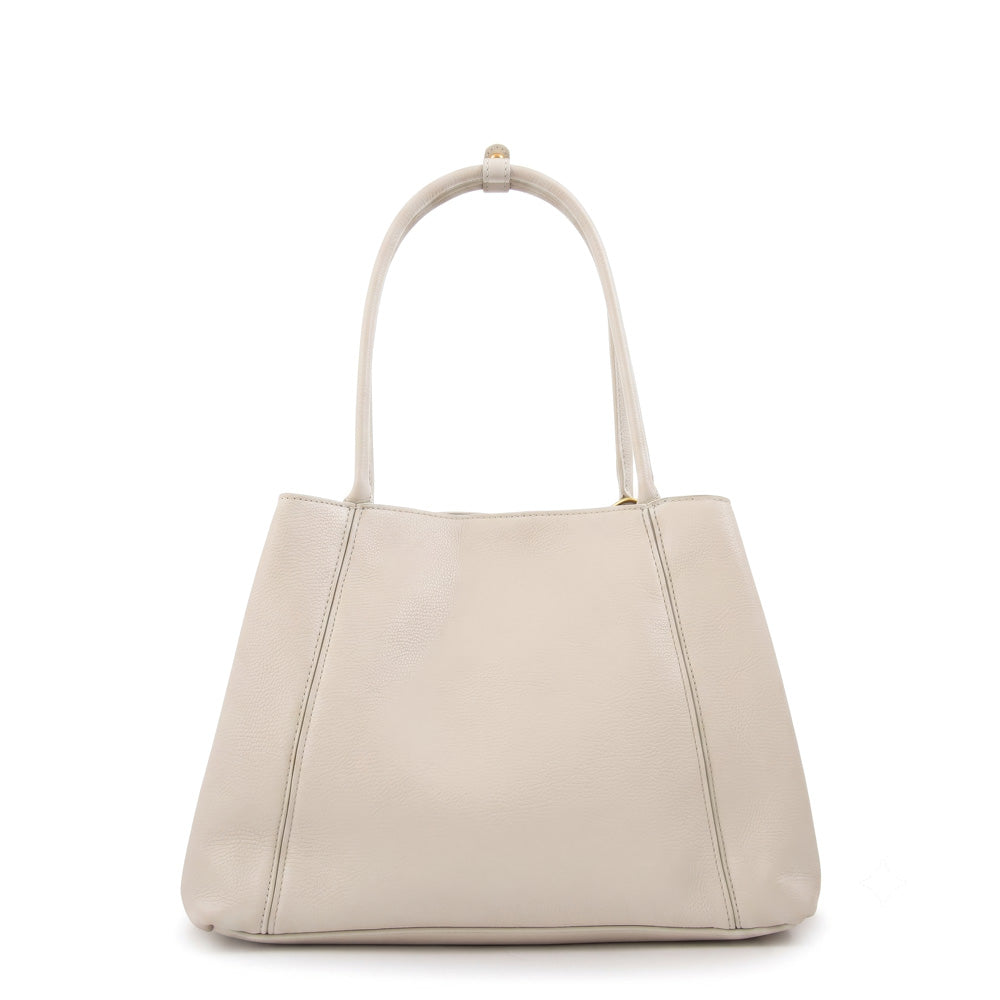 Cartera tote nix grande blanco crudo